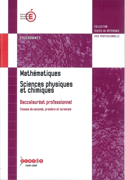 Mathématiques, sciences physiques et chimiques (BAC PRO)