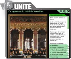 La signature du traité de Versailles