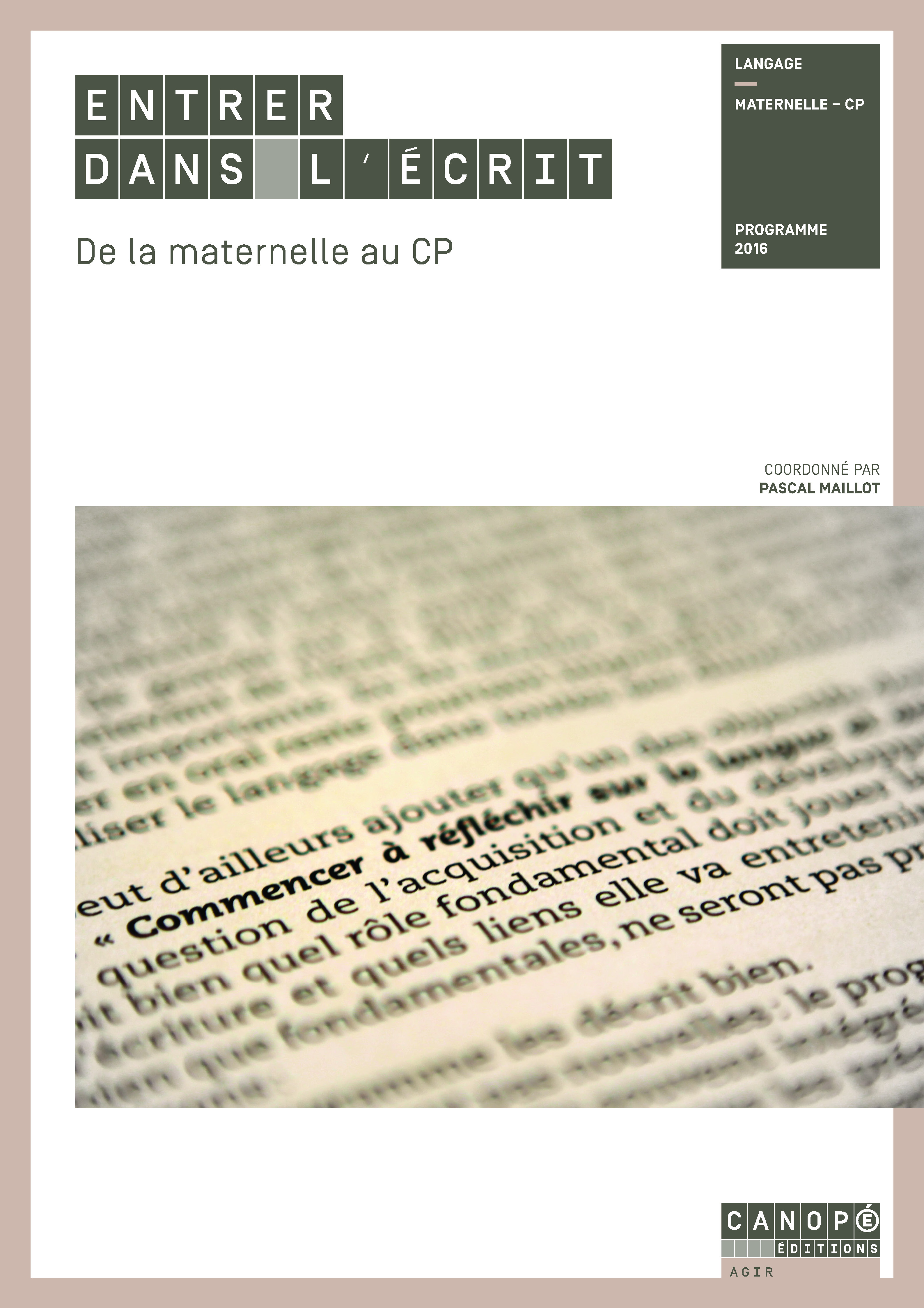 Entrer dans l'écrit