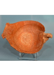 Poterie amérindienne dite Écuelle à deux trous