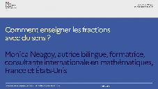 Comment enseigner les fractions avec du sens ?
