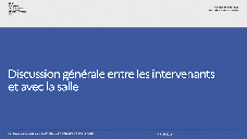 Discussion générale entre les intervenants  de la conférence internationale "Mathématiques pour tous : Faire aimer et pratiquer les maths de l'école au lycée"et avec la salle