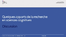 Quelques apports de la recherche en sciences cognitives (2)