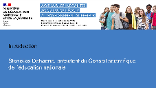 Introduction : Stanislas Dehaene, président du Conseil scientifique de l'éducation nationale