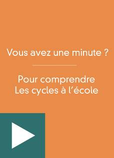 Vous avez une minute ? Pour comprendre les cycles à l'école