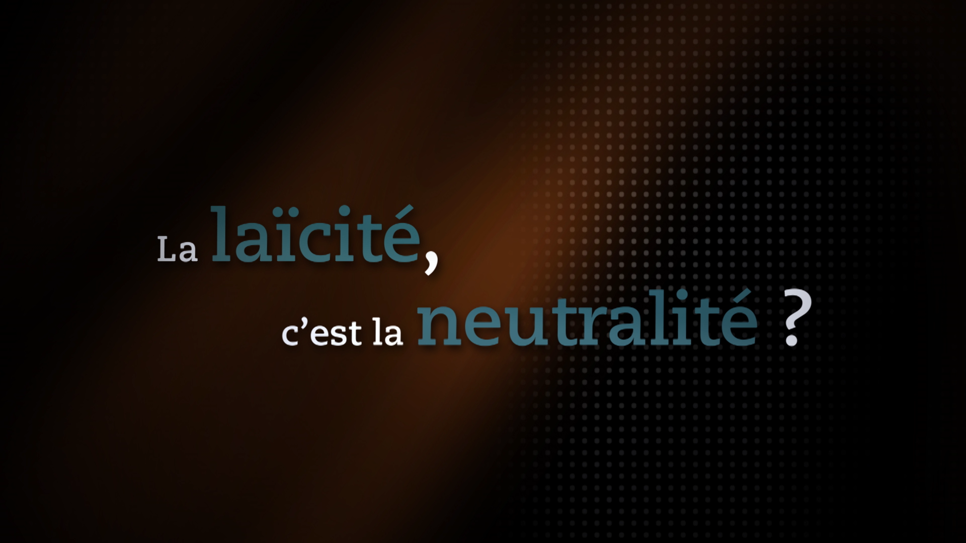 La laïcité, c'est la neutralité ?