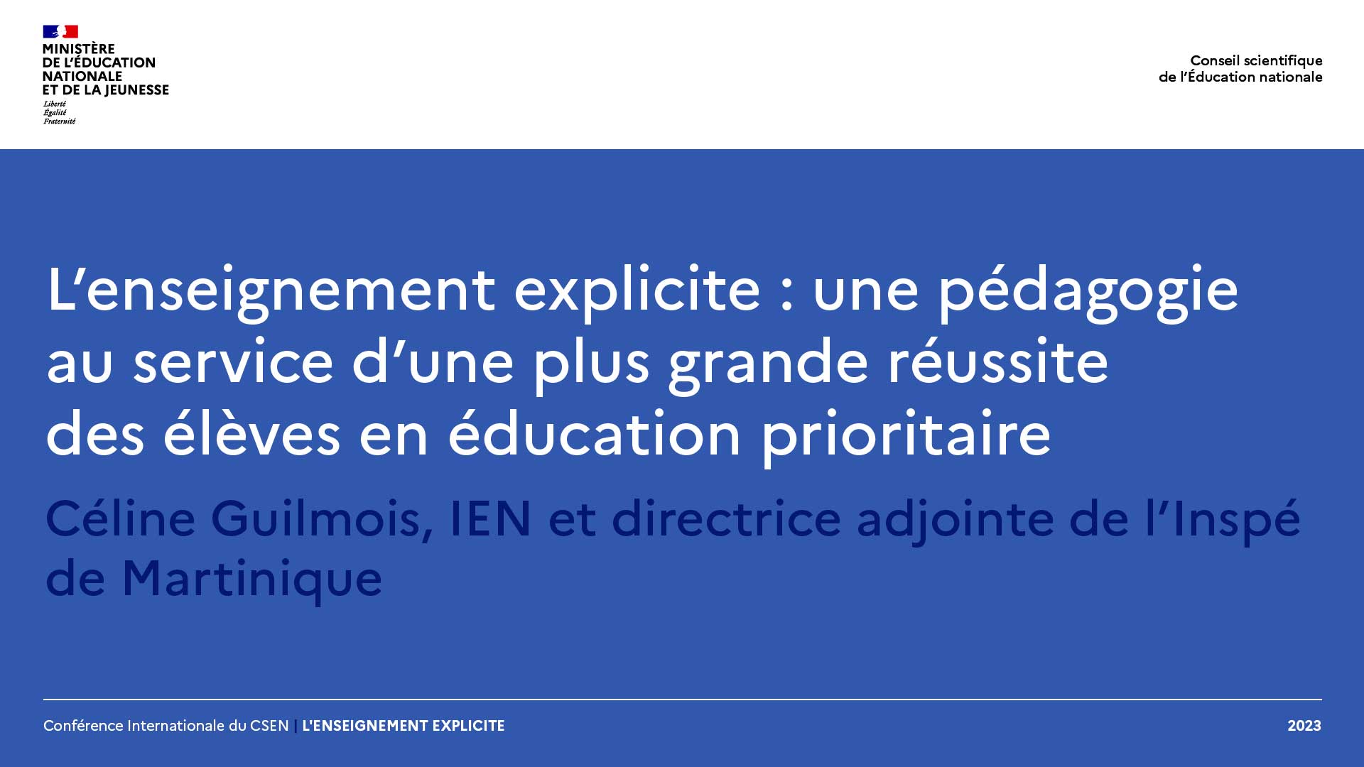 L'enseignement explicite : une pédagogie au service d'une plus grande réussite des élèves en éducation prioritaire